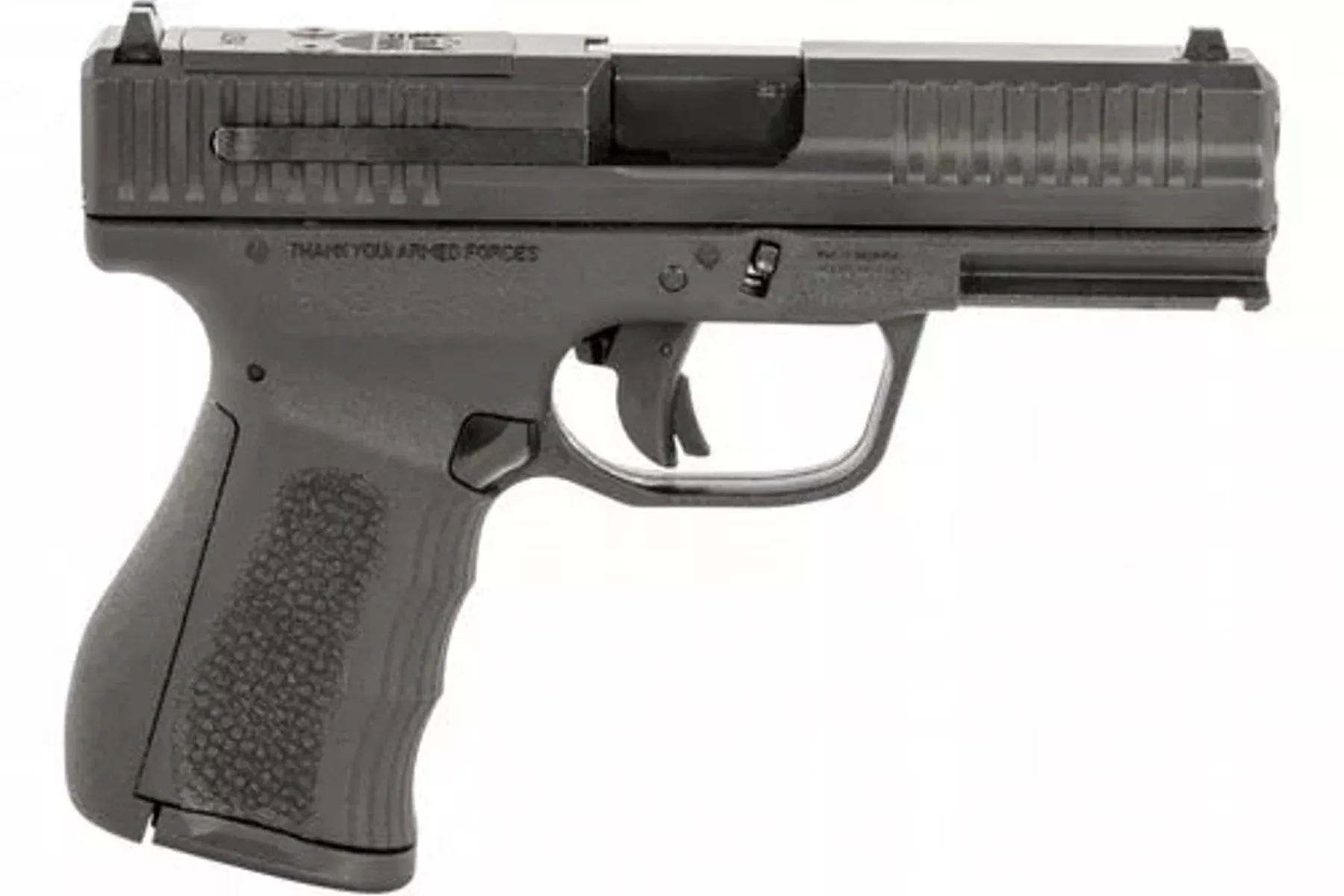 FMK Firearms Mach 9, 9mm Luger, 4 in barrel, 10 rd capacity, black, polymer finish