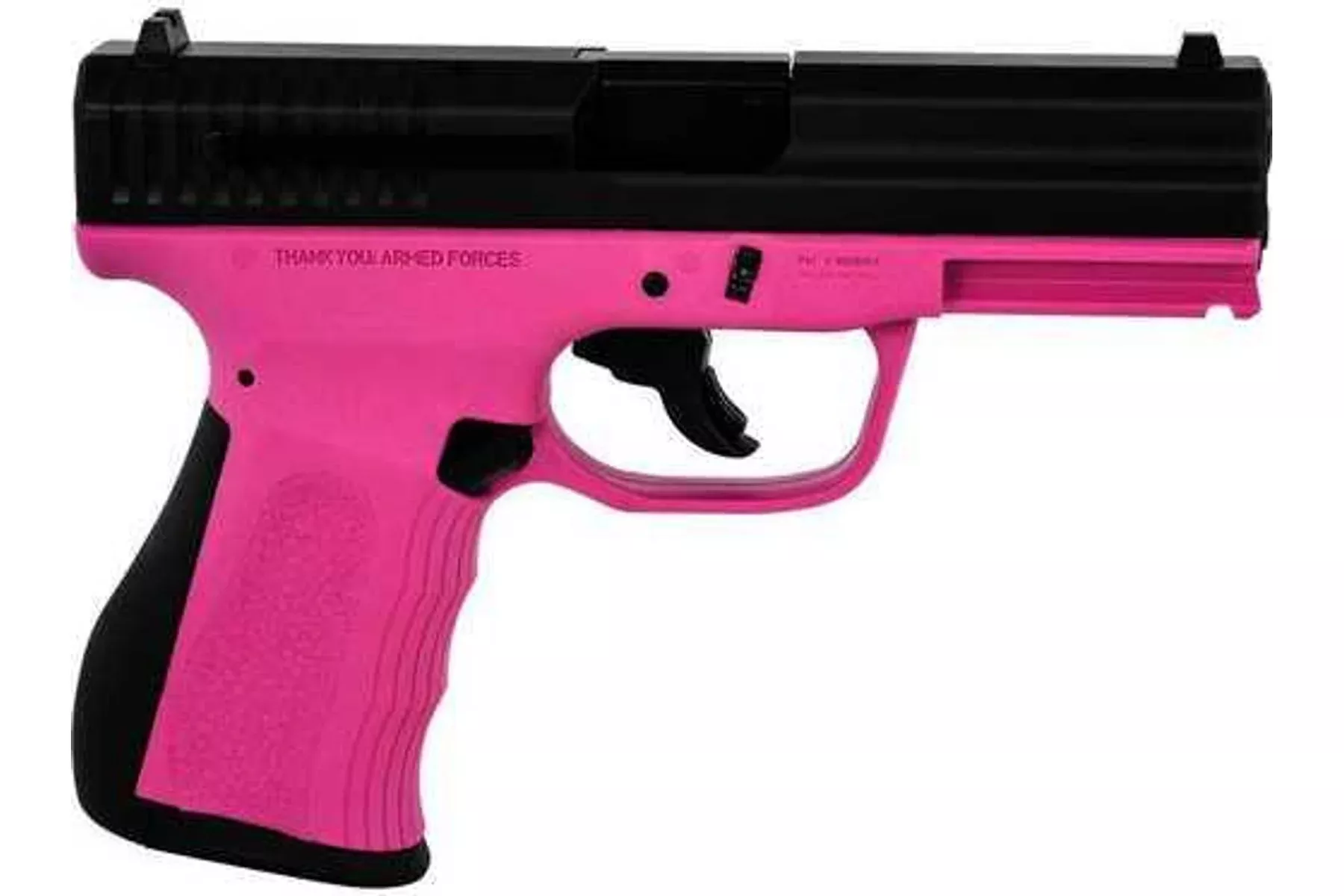 FMK Firearms Mach 9, 9mm Luger, 4 in barrel, 10 rd capacity, Pink, synthetic finish