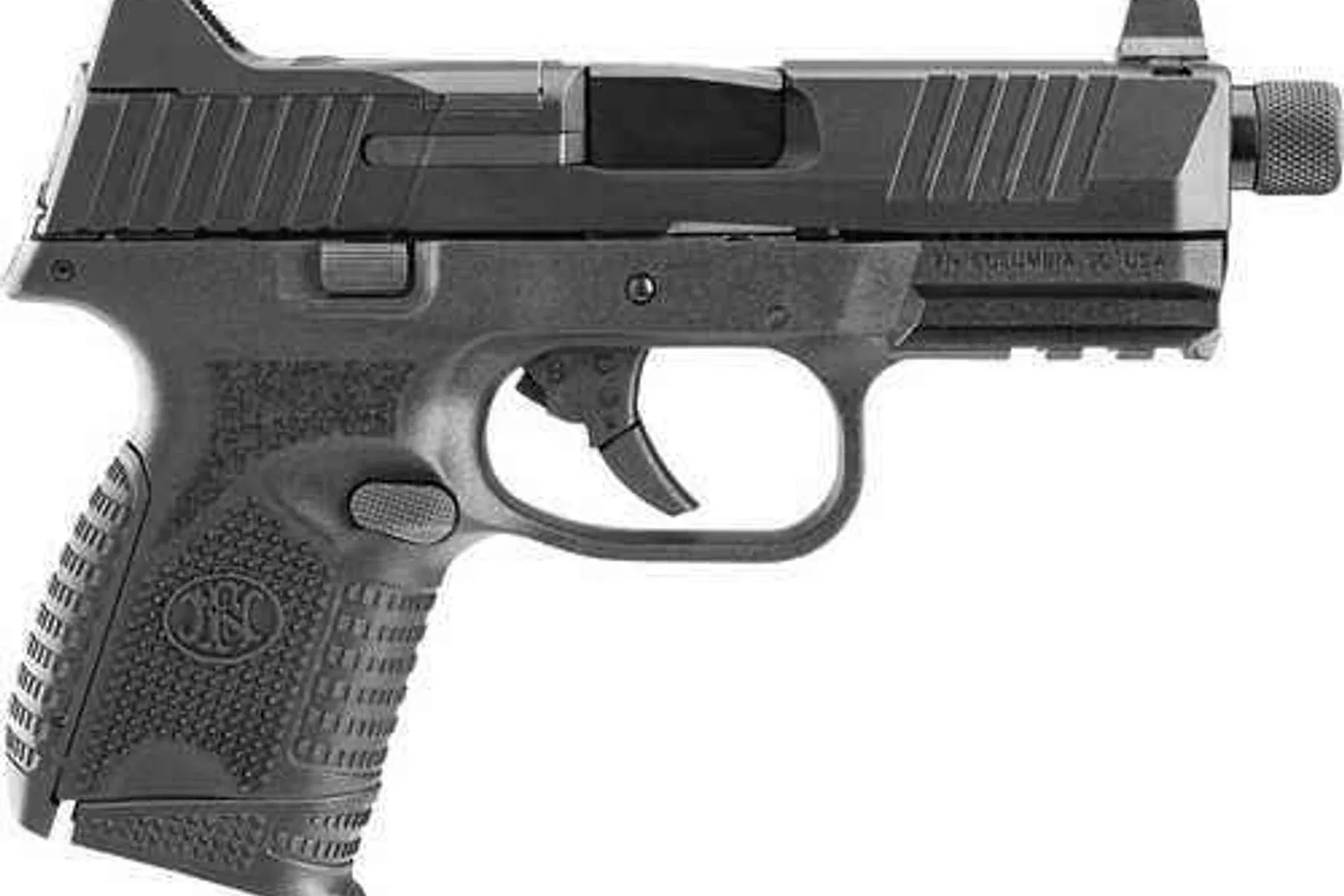 FN 509 Compact Tactical Semi-Auto Pistol 9mm Luger 4.32" Barrel 2-10Rd Mag Black Interchangeable Backstrap Grip Finish
