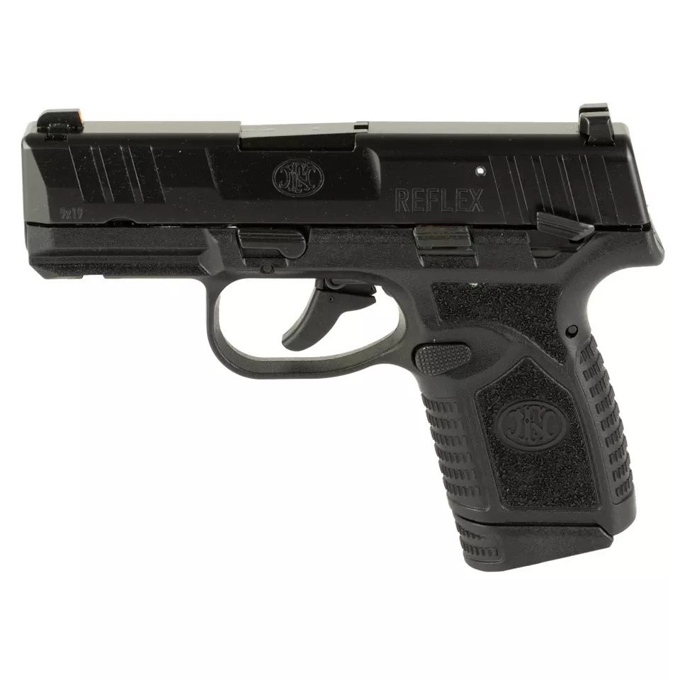 FN Reflex MS 9mm Pistol, 3.3" Barrel, 15-Round Capacity, Black Finish