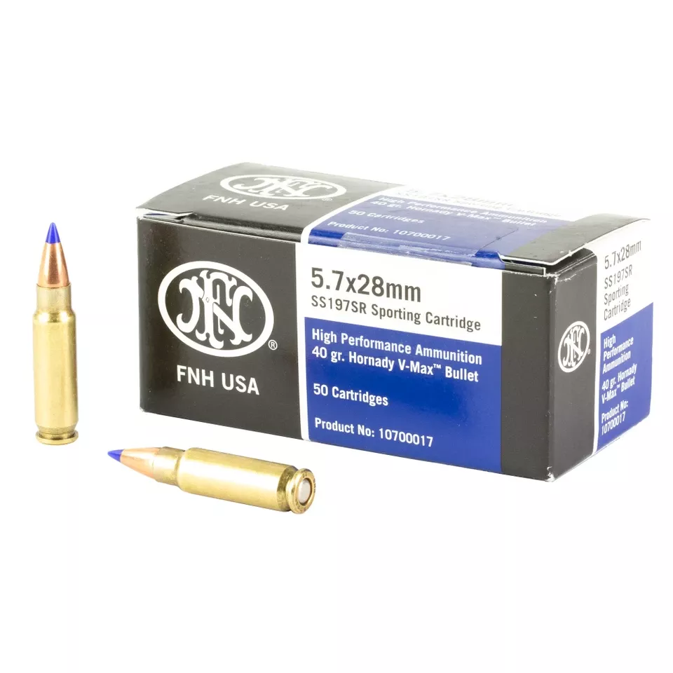 FN SS197SR 5.7x28mm 40gr Ammunition - 50 Rounds/500 Rounds
