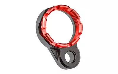 Fortis Manufacturing, Inc., Light Weight K1, Castle Nut and End Plate, Black and Red, Anodized Finish