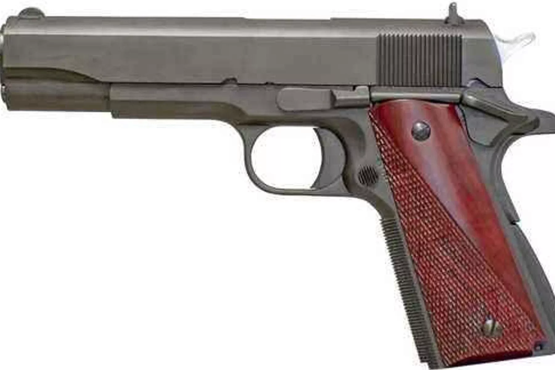 Fusion 1911 Government Pistol 9mm 5 in barrel, (1) 8 rd, steel, red cocobolo exotic hardwood grips, black finish