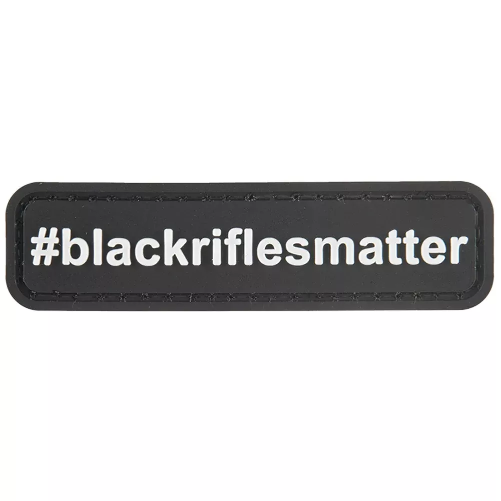 G-FORCE #BlackRiflesMatter Hook & Loop Tactical Airsoft PVC Morale Patch