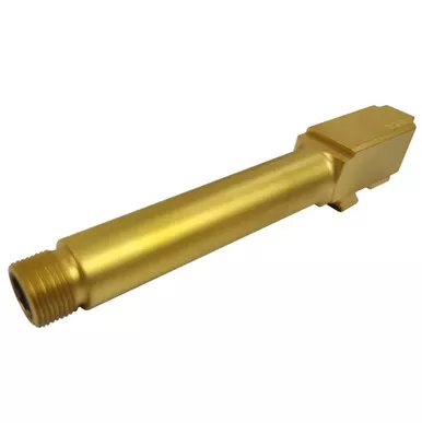G19-BART-G – GLOCK G19 GEN 1-5 THREADED TiN (GOLD) MATCH BARREL