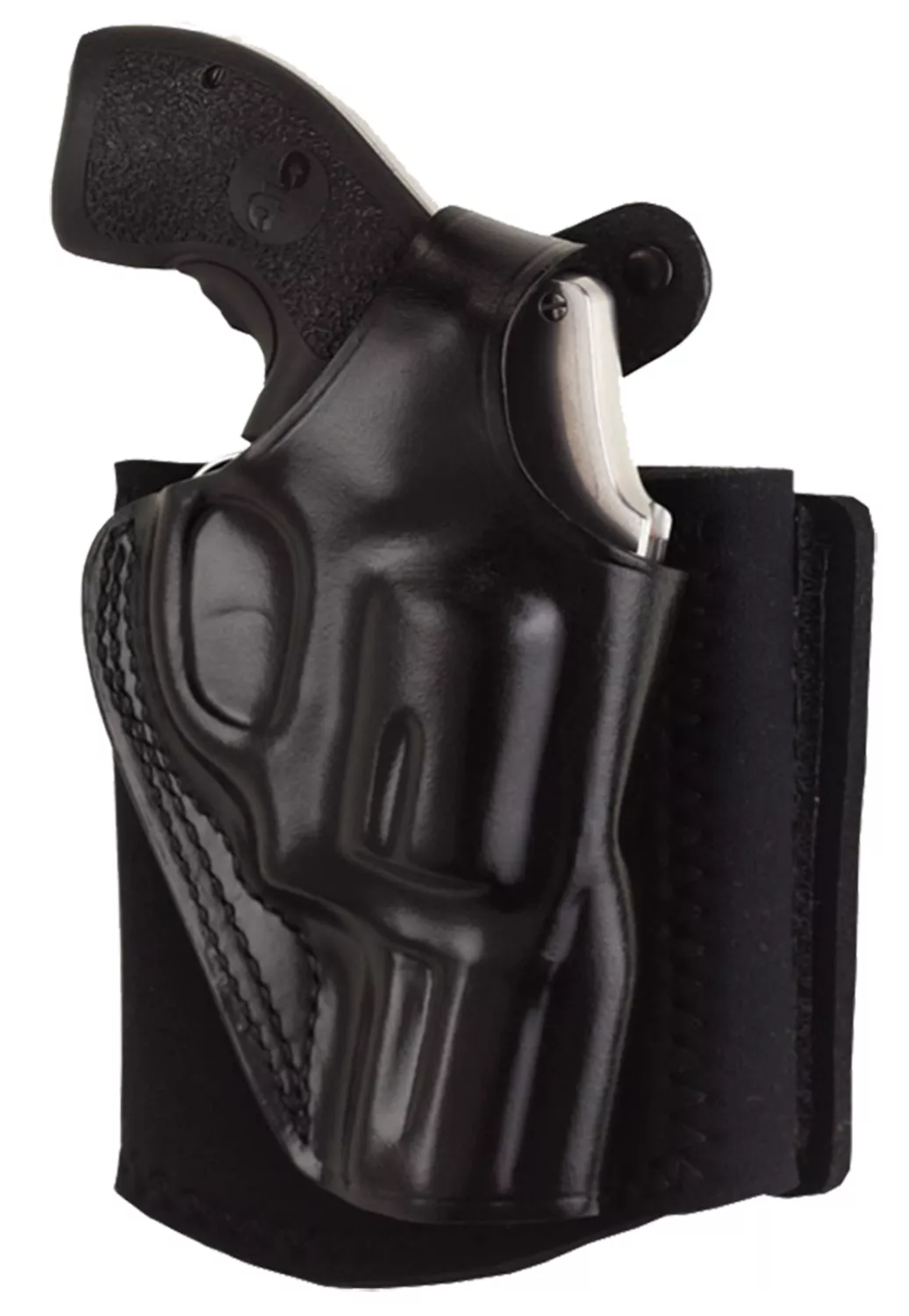 Galco AG600RB Ankle GloveFits Ankles up to 13″ Black Leather Hook & Loop Compatible w/ Sig P365/P365 SAS/Glock 42 Right Hand