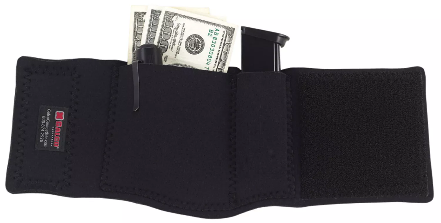 Galco CAS Ankle SafeFits Springfield SA-35 13″ Hook & Loop Mount Black Neoprene