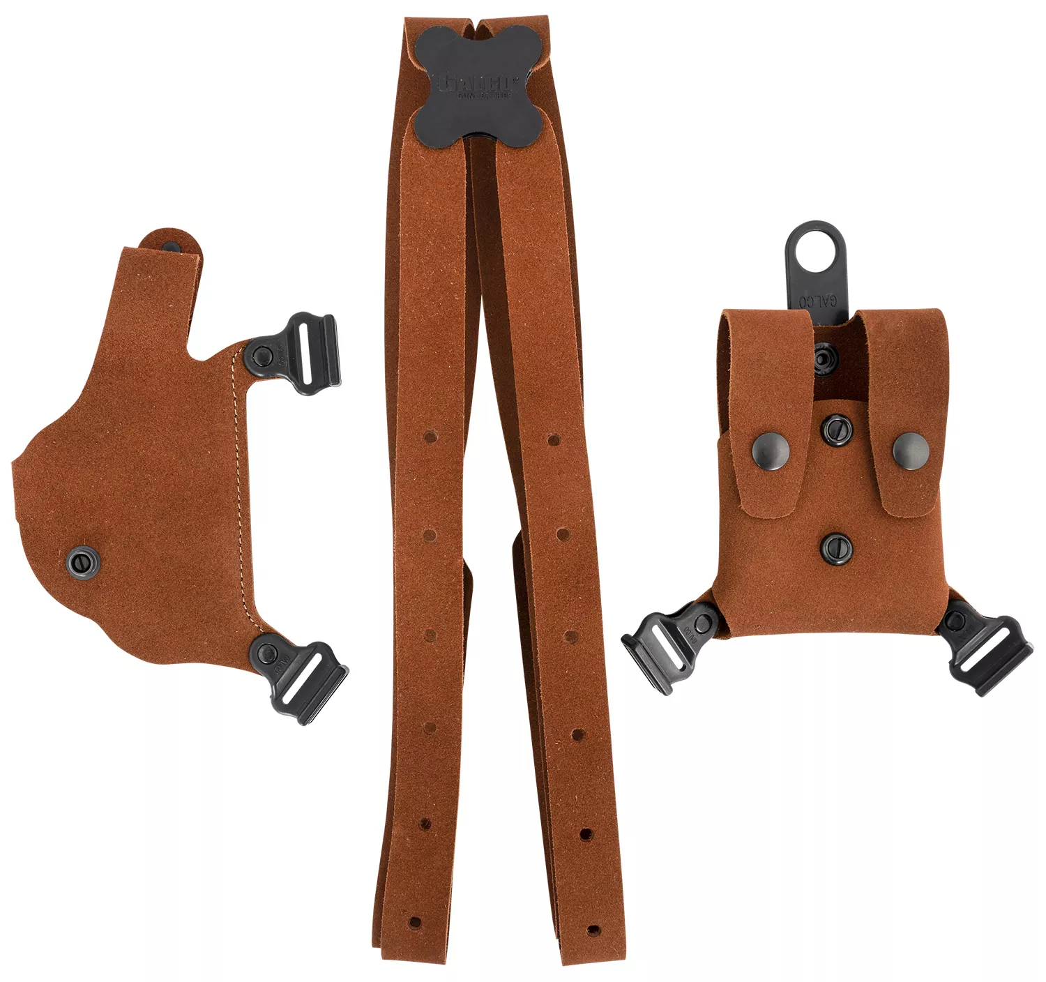Galco CL2212 Classic Lite 2.0 Shoulder System Size Fits Chest Up To 56″ Natural Leather Fits 1911 Fits Bersa Thunder Right Hand