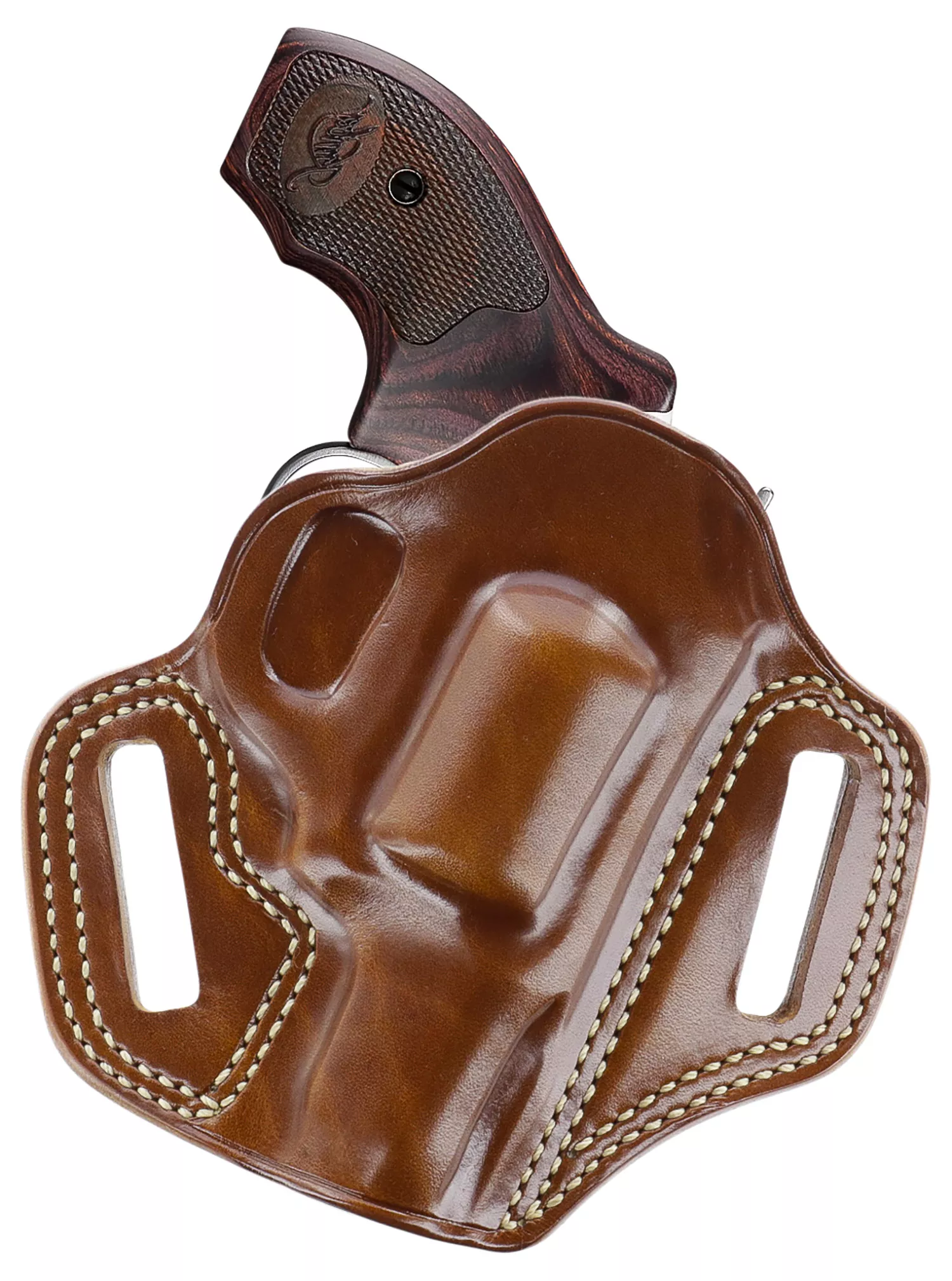 Galco CM312 Combat MasterOWB Tan Leather Belt Slide Fits Kimber K6S Right Hand
