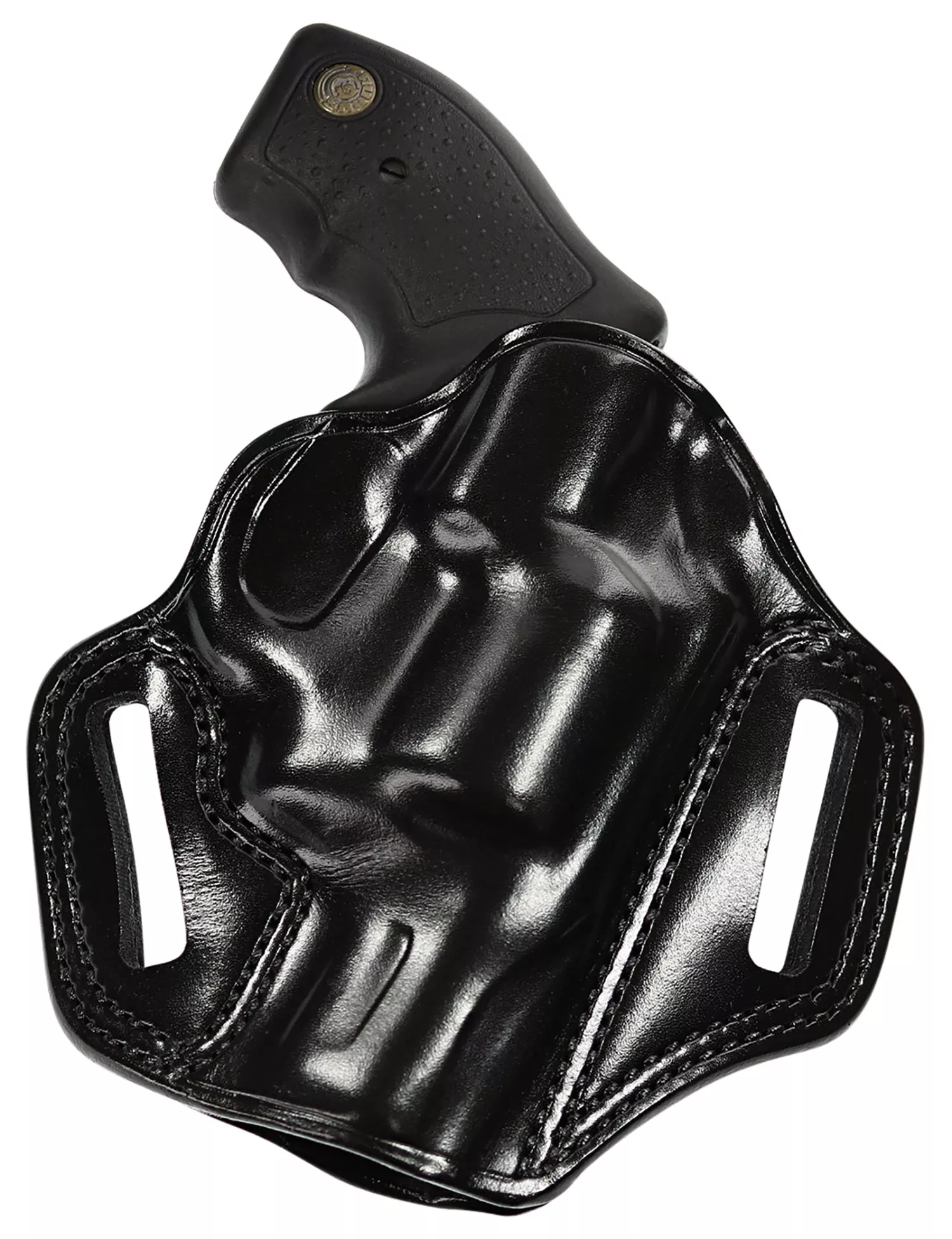 Galco CM834B Combat MasterOWB Black Leather Belt Slide Fits Glock 48 Fits S&W M&P Shield EZ Fits Glock 48 MOS Right Hand
