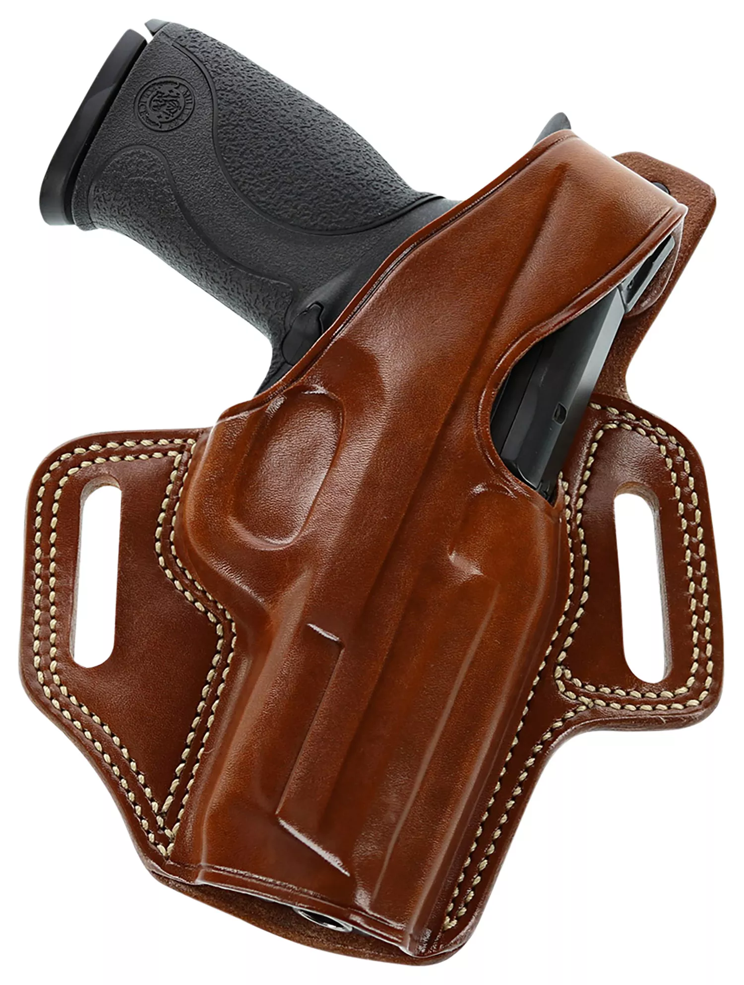 Galco FL652R FletchOWB Tan Leather Belt Slide Fits S&W M&P Shield Fits Ruger Max-9 Fits FN 503 Right Hand