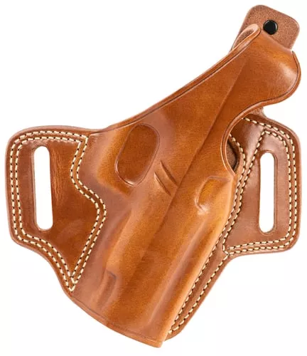 Galco FL834 FletchOWB Tan Leather Belt Slide Compatible w/ Glock 48/48 MOS/S&W M&P Shield EZ Belt Up to 1.75″ Wide Right Hand