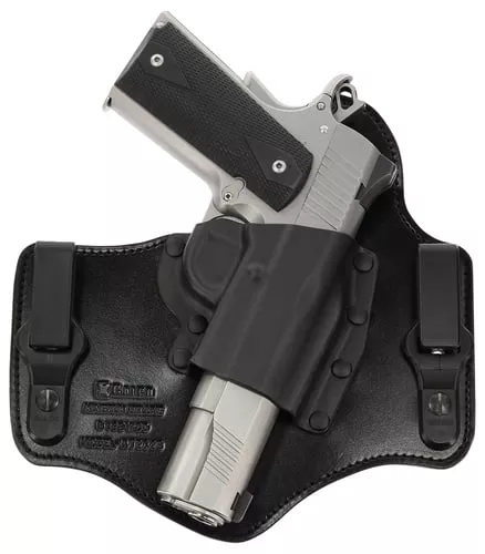 Galco KT428B KingTuk Deluxe IWB Black Kydex/Leather UniClip Fits HK USP Compact Fits HK VP9SK Right Hand