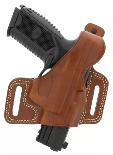 Galco SIL212 SilhouetteOWB Tan Leather Belt Slide Fits 1911 Fits 3.50″ Barrel Right Hand