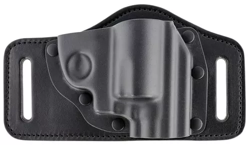 Galco TS224B TacSlideOWB Black Kydex/Leather Compatible w/ Glock 17 Gen1-5/19 Gen1-5/22 Gen2-5 Belt Slide Mount Right Hand