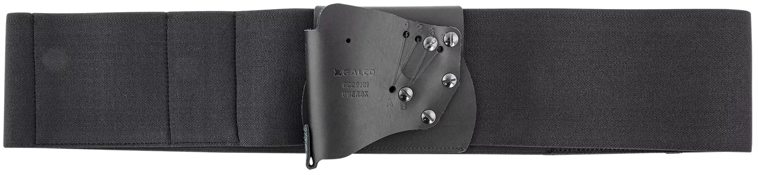 Galco UWERBKXL UnderWraps Elite Black XL Leather/Nylon Handgun