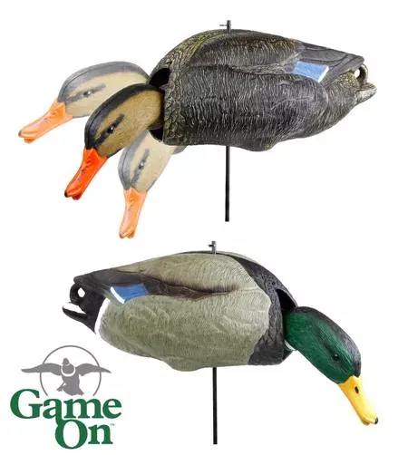 Game On Wobble Head Mallard Motion Decoys: 4 Hens & 2 Drakes