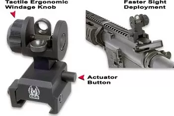 GG&G Re-Designed Spring Actuated A2 Back Up Iron Sight (BUIS)
