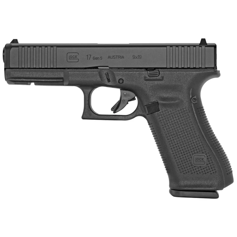 GLOCK 17 GEN5 9MM Pistol with 10-Round Capacity and 3 Magazines