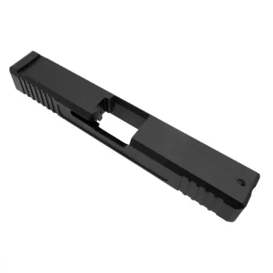 GLOCK 19 CUSTOM STRIPPED SLIDE MADE IN USA- CERAKOTE BLACK