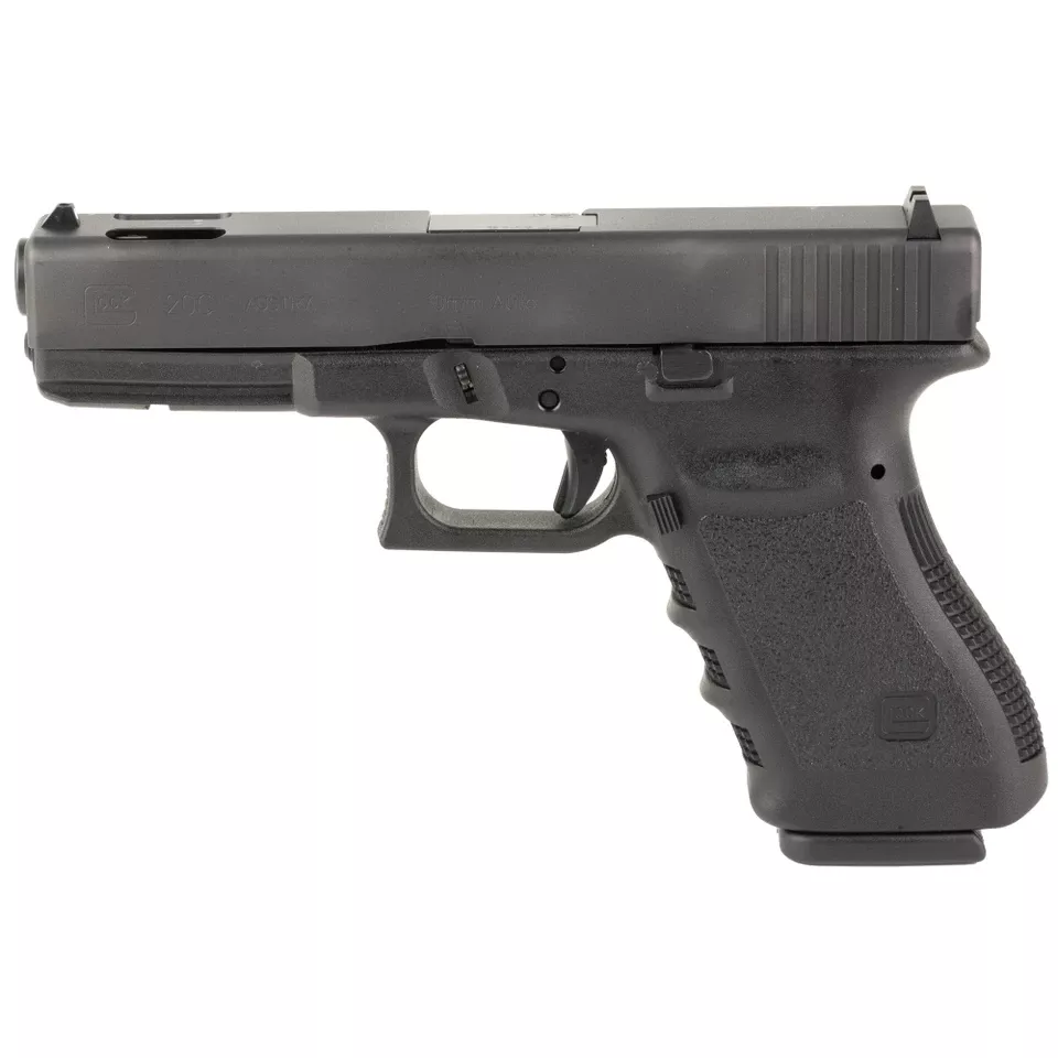 GLOCK 20C Gen3 10mm Pistol with 10-Round Capacity and 2 Magazines - Black
