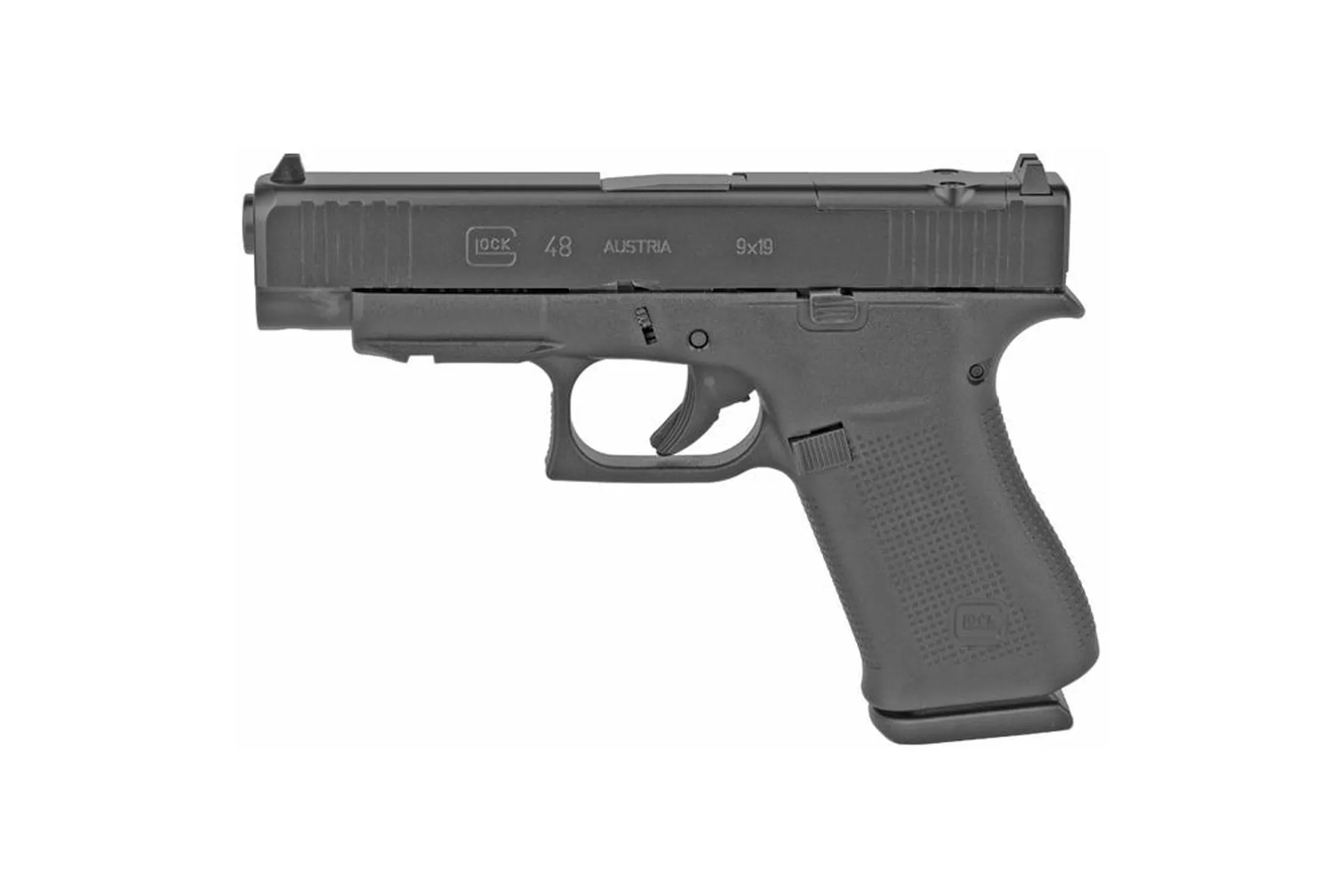 Glock 48 Compact MOS 9mm 4.17″ 10-Round Semi-Auto Pistol – GLPA4850201RMOS