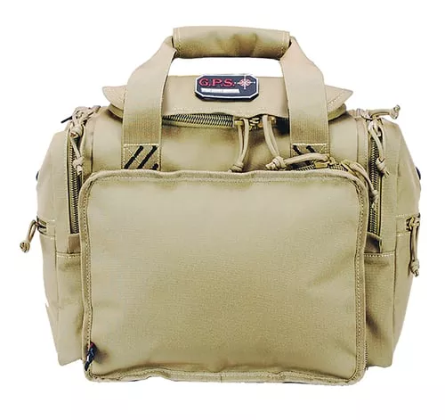 GPS Bags 1411MRBT Medium Range BagTan Nylon with Lift Ports, Storage Pockets, Visual ID Storage System & Lockable Zippers Includes Two Ammo Dump Cups