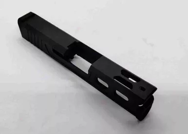 Graphite Black Cerakote Elite Slide for Glock 43 Pistols