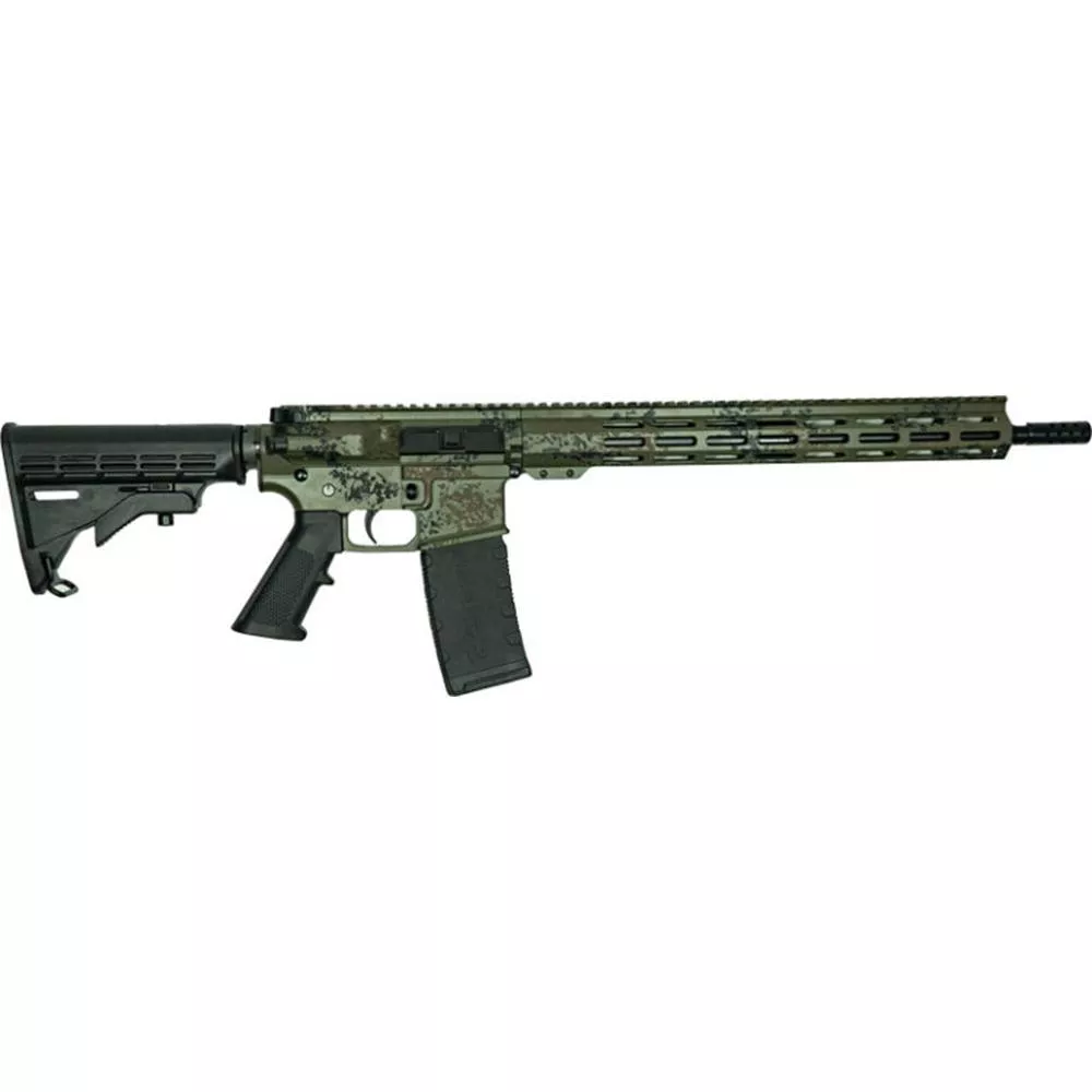 Great Lakes AR-15 Rifle .223 Wylde 30rd Magazine 16″ Barrel Lichen Green with 5 OTF 3-1/2″ Blade Knives