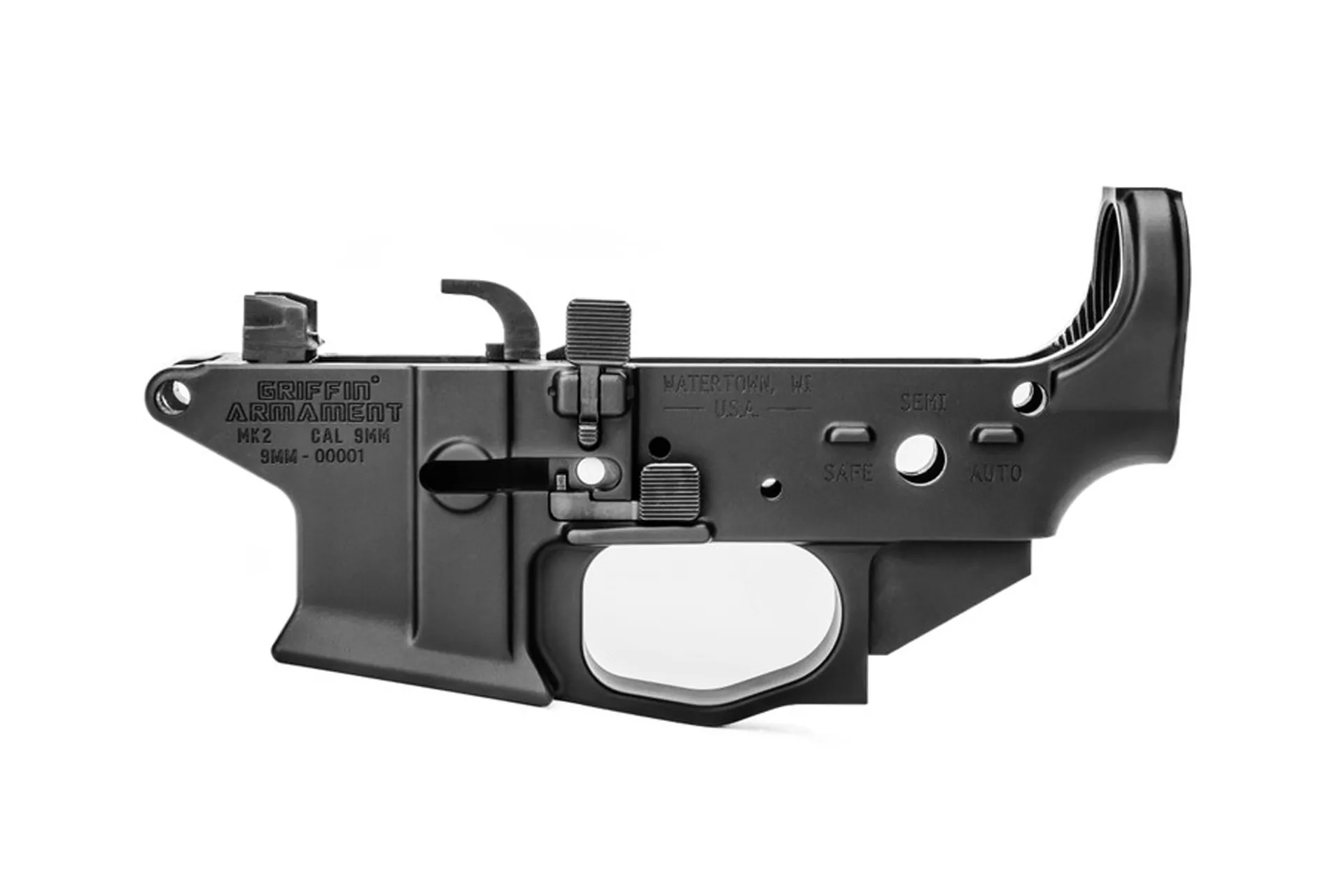 Griffin Armament MK2 AR-9 Ambidextrous Stripped Lower Receiver – MK2AL9