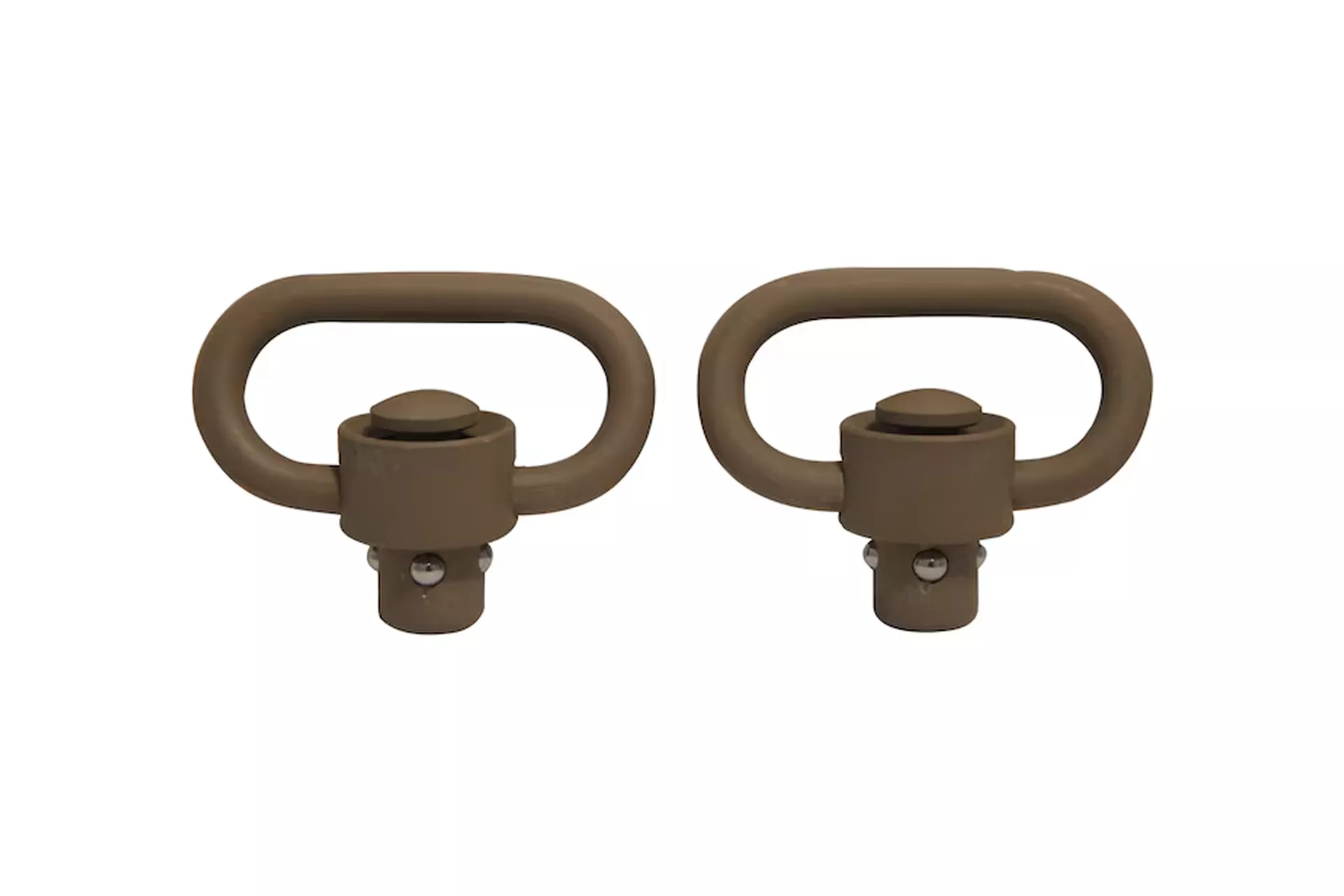 GrovTec 1.25″ Push Button Heavy Duty Swivel Set –Flat Dark Earth – GTSW253