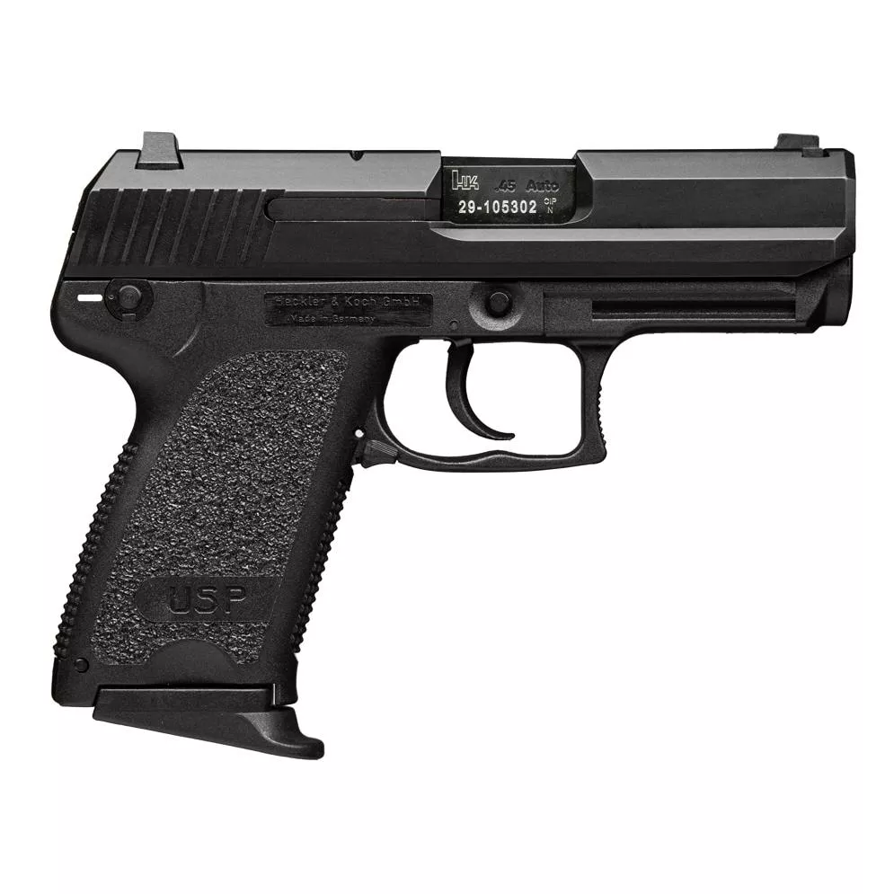 H&K USP40 Compact .40 S&W 12rd Magazines(2) 3.58″ Barrel V1 DA/SA Decocking Lever
