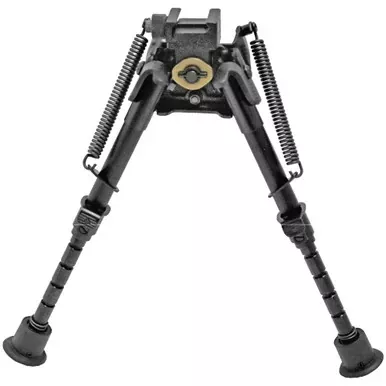 Harris Engineering Bipod, Rotating, Black, Leg Notch, 6"-9" S-BRMP