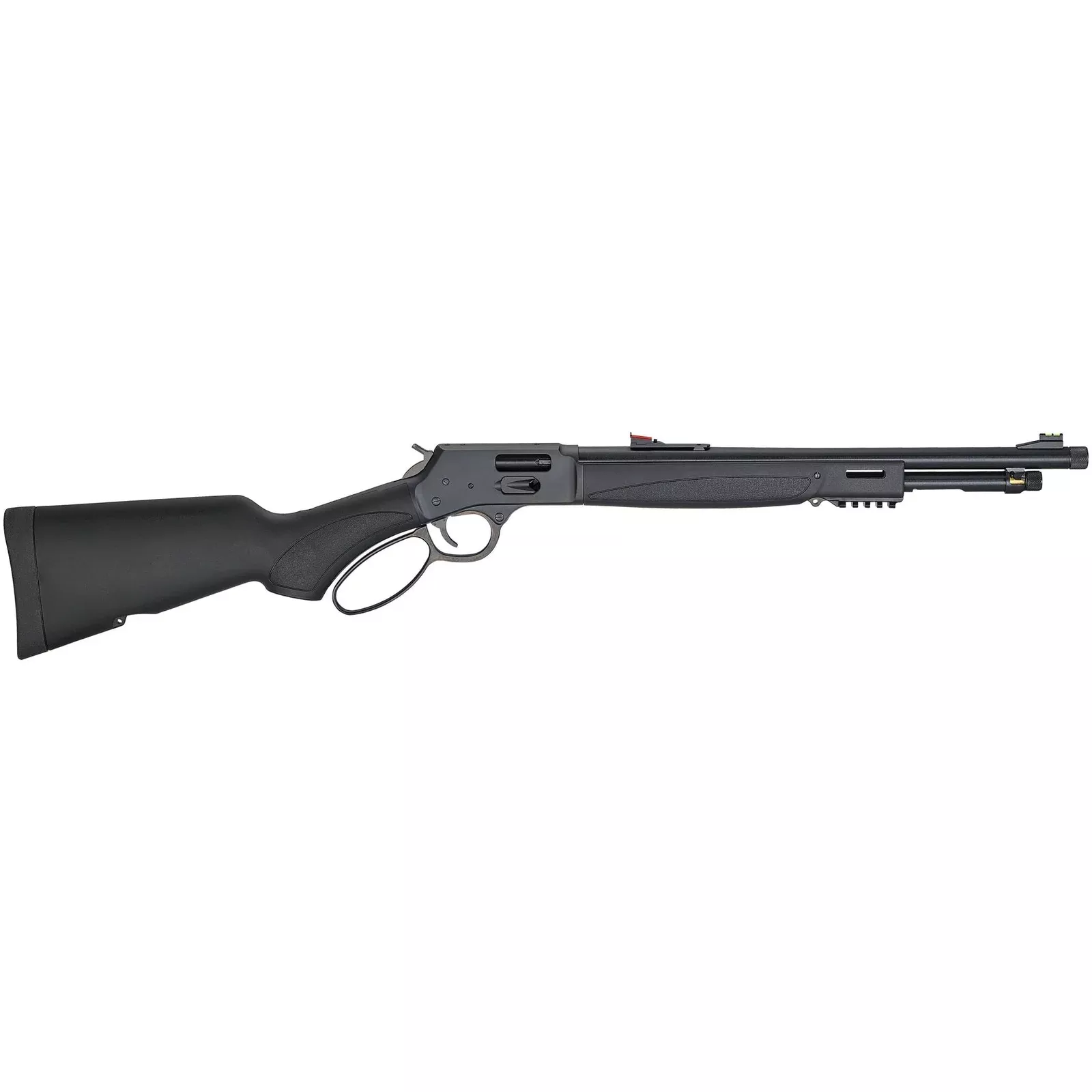 Henry Big Boy X Model Rifle .357 Mag/.38 Spl 7rd Capacity 17.4″ Threaded Barrel Synthetic Stock Fiber Sights
