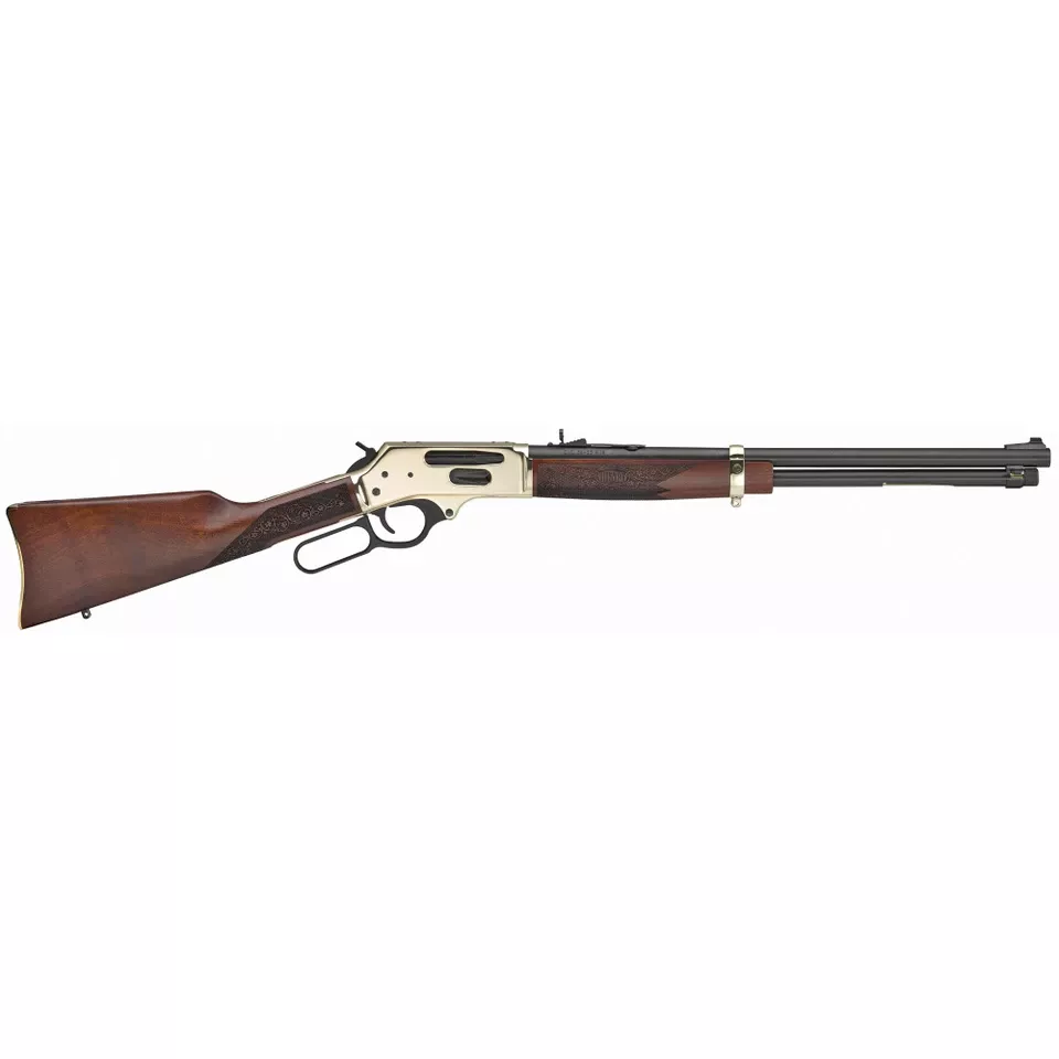 Henry Side Gate Lever Action Rifle .38-55 20" Brass 5-Round Capacity