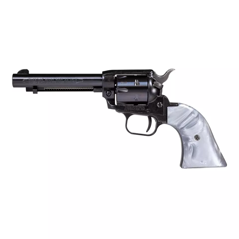 HERITAGE .22LR Revolver 4.75" Barrel 6-Round Gray Pearl Finish