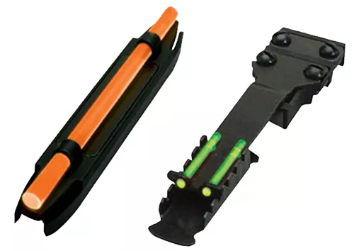 HiViz C4001 C-Series Magnetic Turkey/Deer Sight SetBlack | Orange Fiber Optic Front Sight Green Fiber Optic Rear Sight
