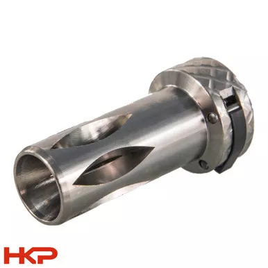 HK MP5, MP5K Flash Hider - 3-Lug - Satin Titanium - 9mm