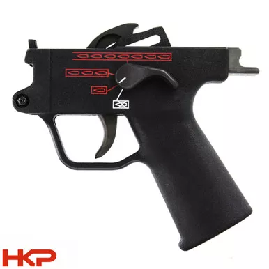 HK MP5 Trigger Group - 4 Position Navy 0,1 Safe Semi Only - Clipped and Pinned - .40 S&W, 10mm