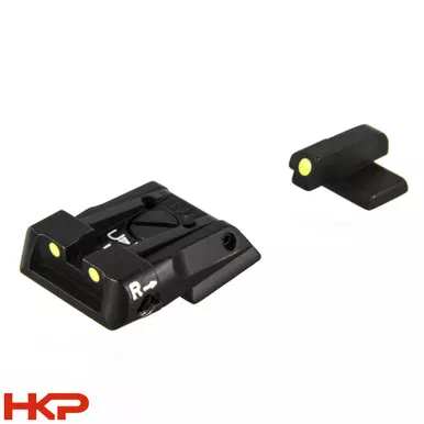 HK VP9, P30, HK45 Adjustable Match Sights Superluminova Insert - Green