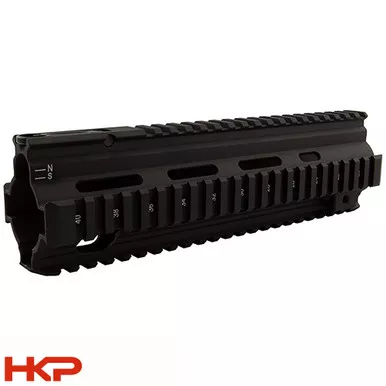 HK416, MR556 Handguard - Quad Rail with Flip Up Sight