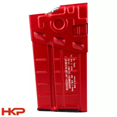HK91, G3 Magazine - 20-Round - LEO Laser Marked - Aluminum - Refinished Red - BLEMISHED