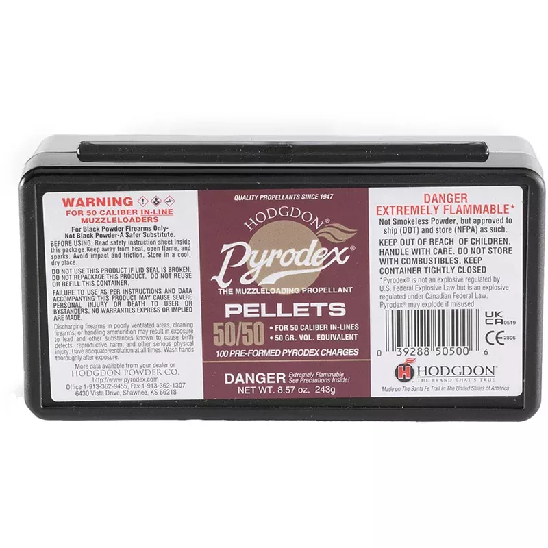 HODGDON POWDER CO., INC. – Pyrodex .50 Caliber 50gr Pellets 100/Box Quantity Discount PriceAdd To Favorite