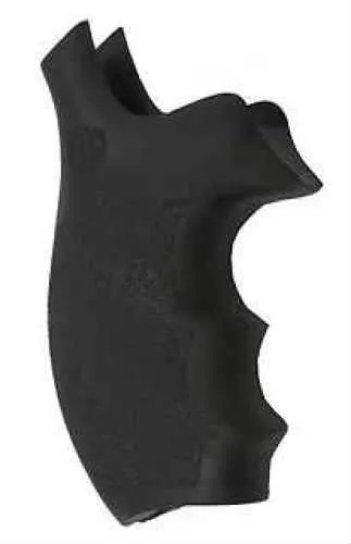 Hogue Grips MoFALSEgrip S&W K/L Round Butt Bantam Finger Grooves Rubber Black 62000