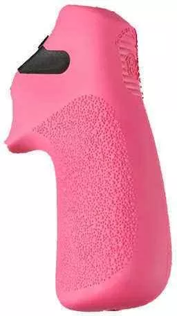 Hogue Ruger LCR Grip Tamer, Rubber FALSE Finger Grooves, Pink Md: 78037