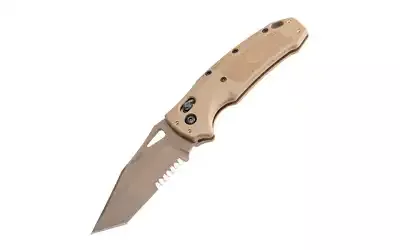 Hogue SIG K320 M17/M18 Tanto Serrated Blade with Coyote Polymer Frame
