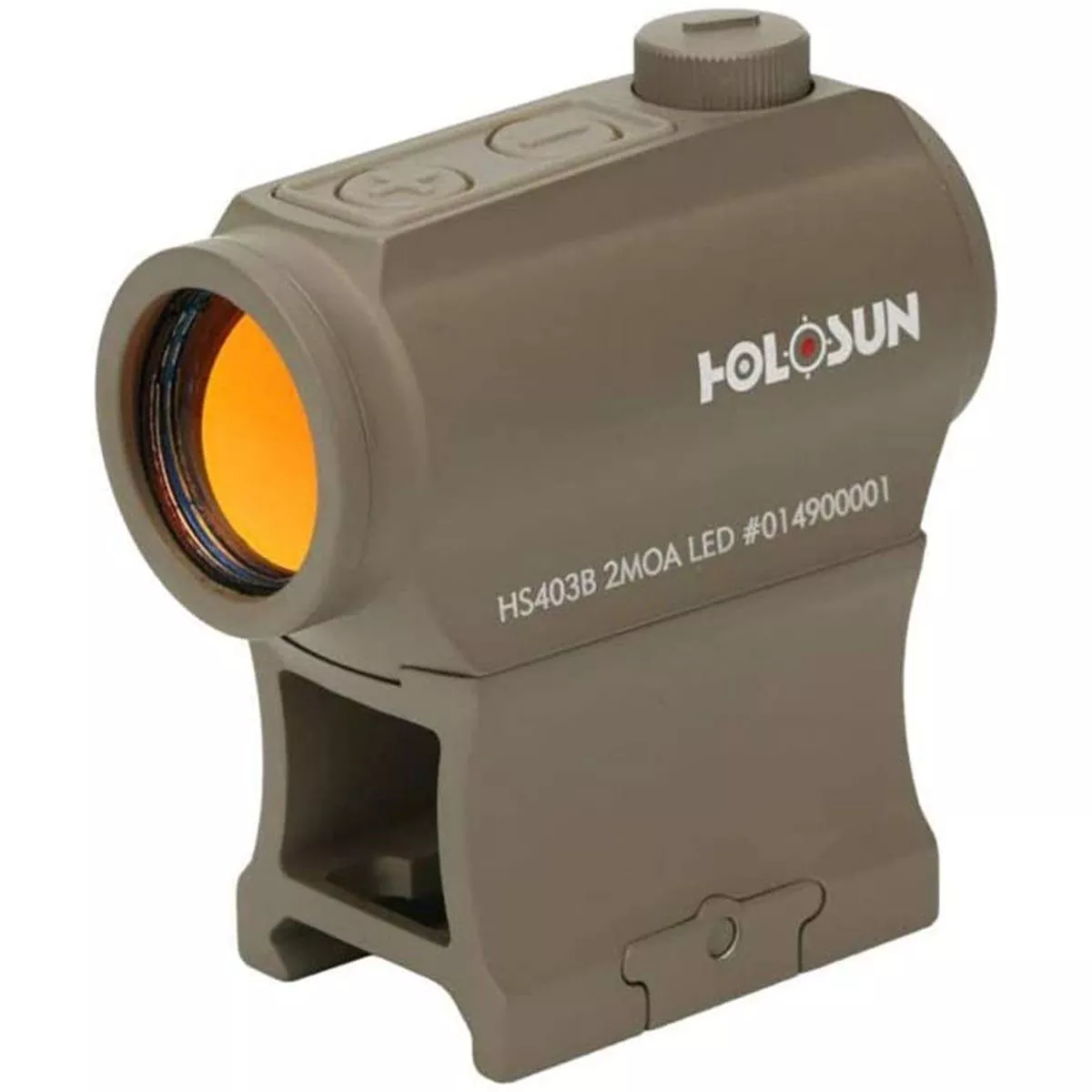 Holosun HS403BFDE HS403B Flat Dark Earth Anodized 1x 2 MOA Red Dot Reticle Includes Battery/Cover/Lens Cloth/Mounts/T10 L Key – HS403B-FDE