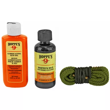 Hoppe's Hoppe's 1-2-3 Done! Firearm Cleaning Kit for 9mm Pistols