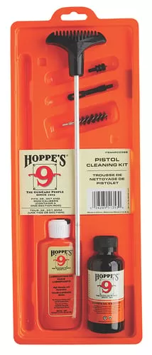 Hoppes PCO38B Pistol Cleaning Kit 38 / 357 Cal / 9mm Clam Pack
