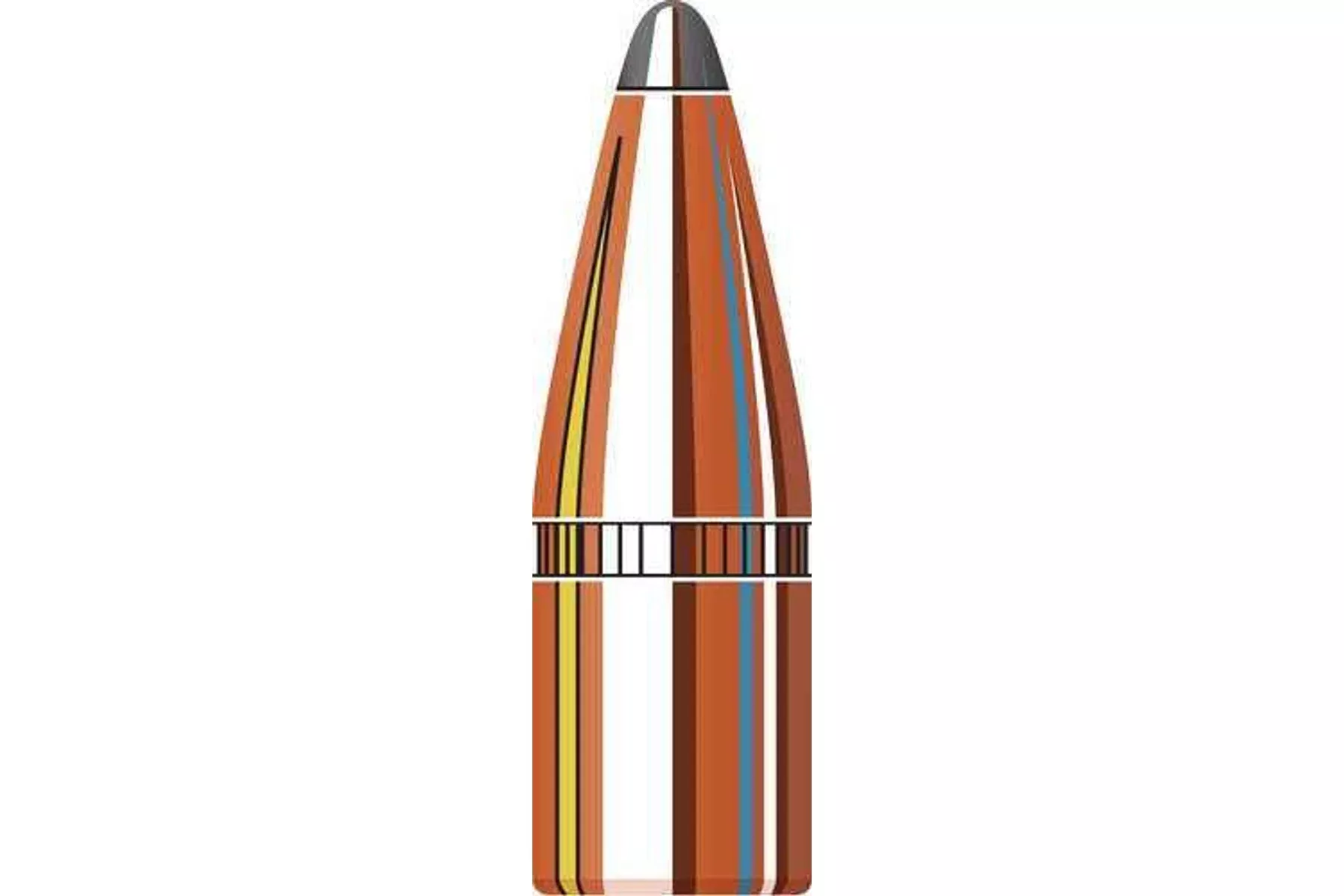 Hornady 22 Caliber Bullets (.224) 55 Grains SP W/C (Per 6000) Md: 2266B